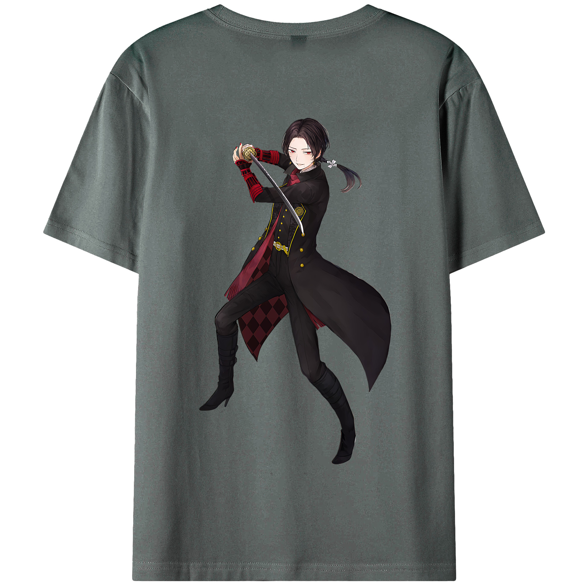 （画像用） 刀剣乱舞 Touken Ranbu 綿100％半袖Tシャツ（背面プリント）